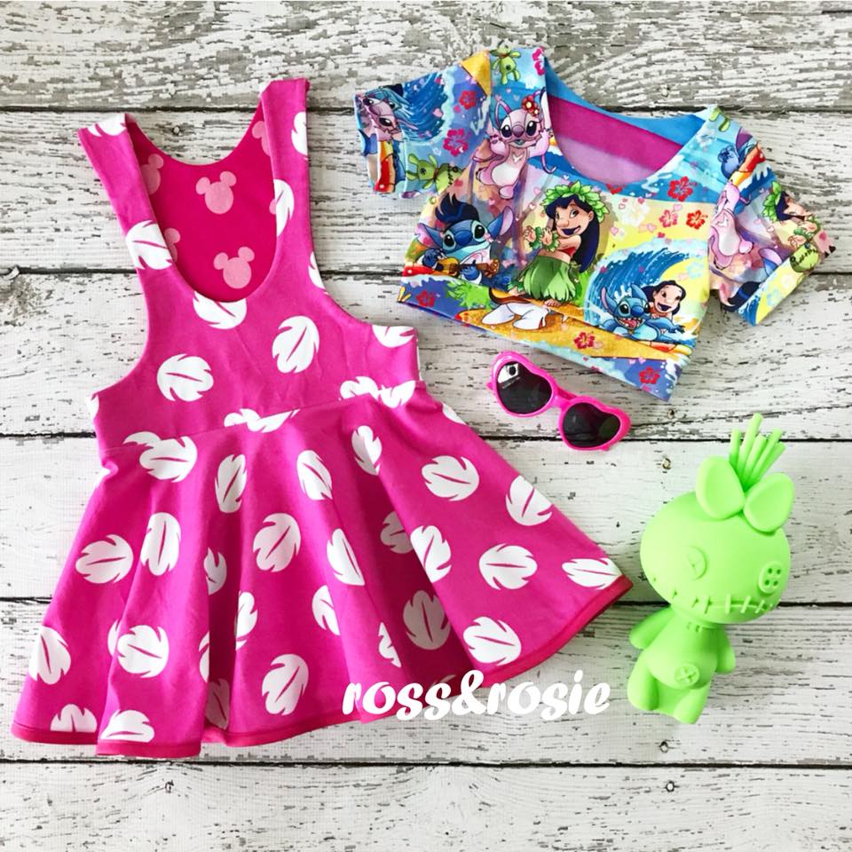 Ohana Pink Leaves Coordinate - Custom Order