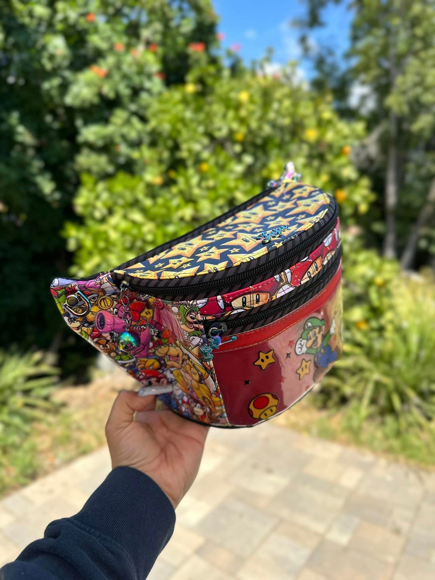 Mario Montage Mushrooms- Custom Order