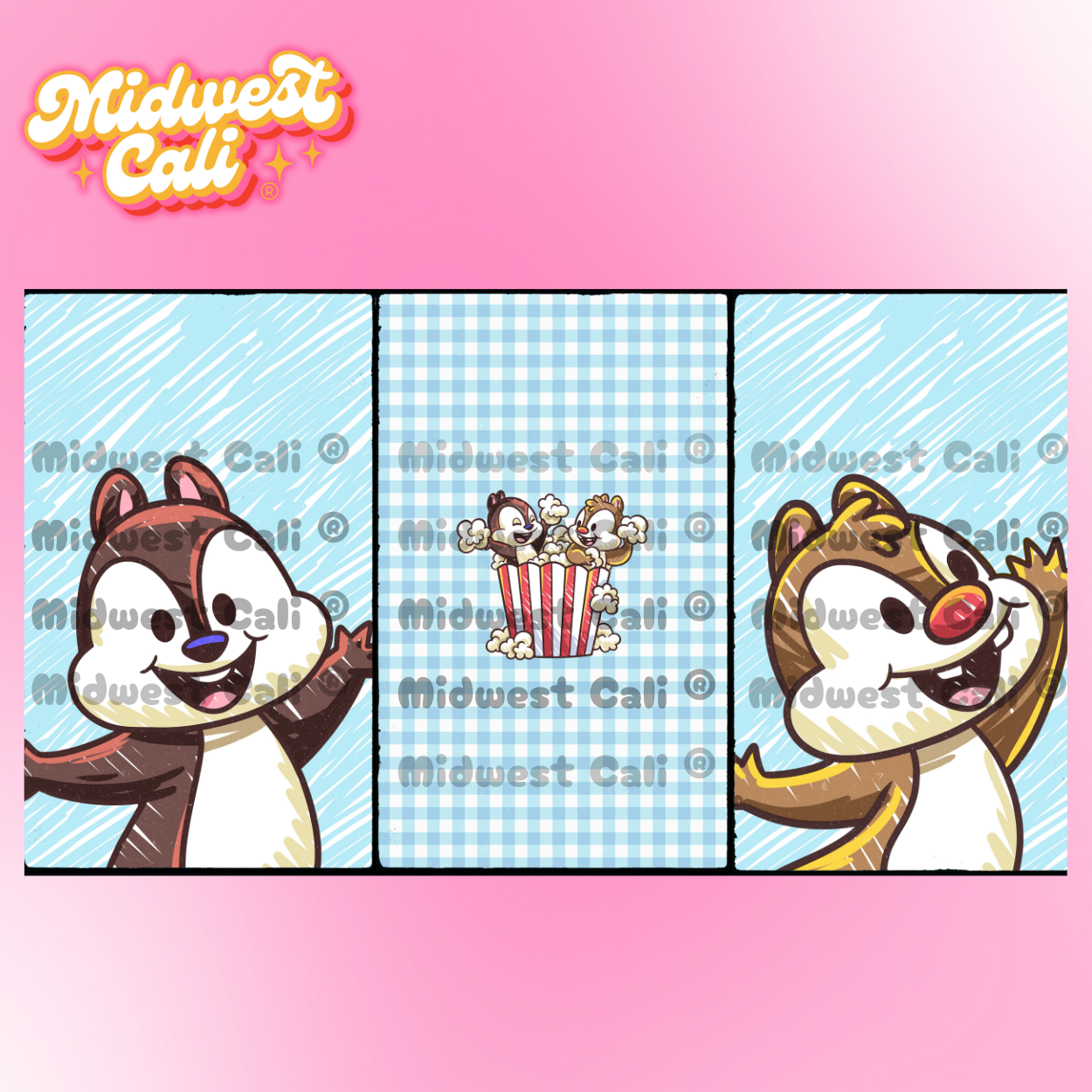 Chipmunk Friends BLUE Panel Pack - Custom Order