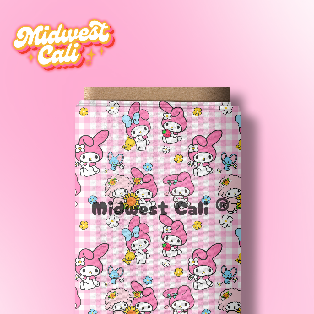 Melody Pink Plaid LARGE SCALE - Custom Order