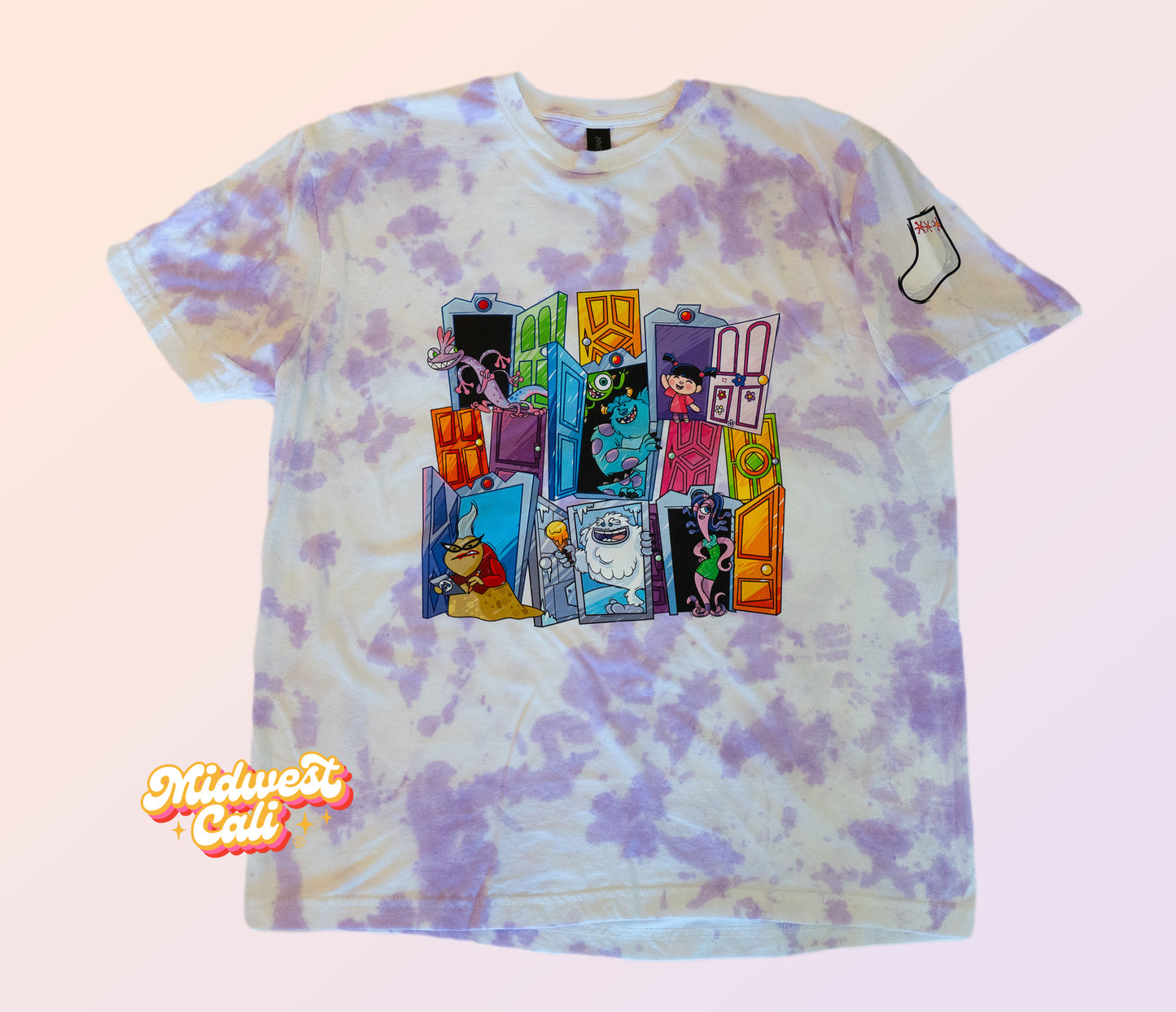 Monsters Purple Tie Dyed - Midwest Cali Original Premium Soft T-Shirt MADE TO ORDER
