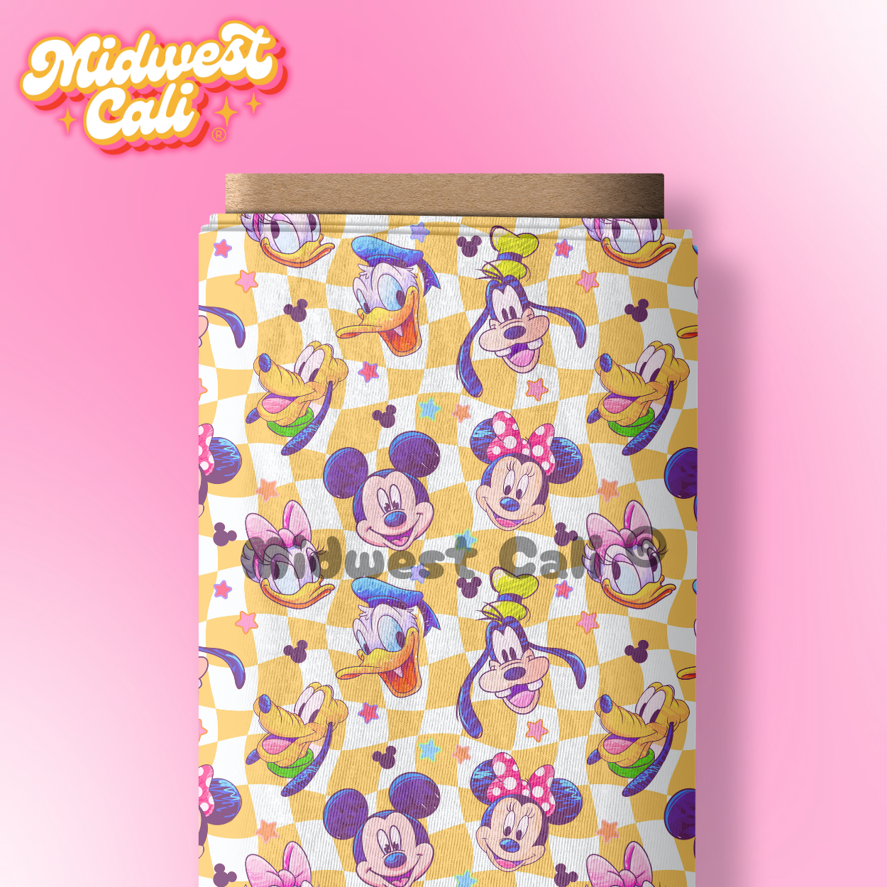 Pastel Friendly Faces YELLOW SMALL SCALE - Custom Order