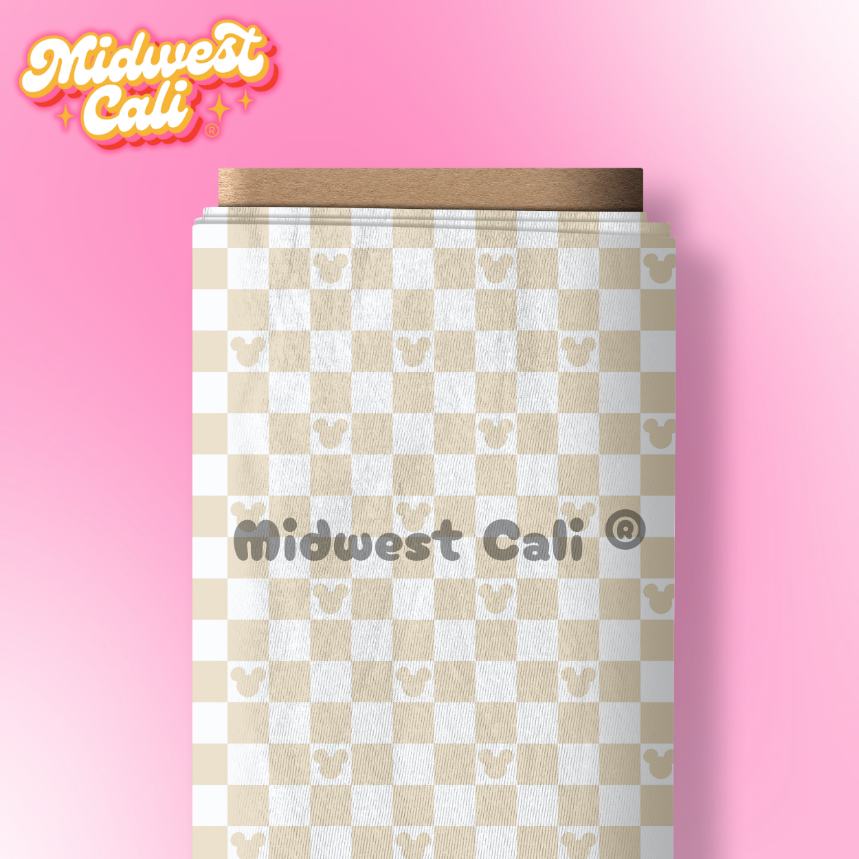 Mousey Checker Tan - Custom Order