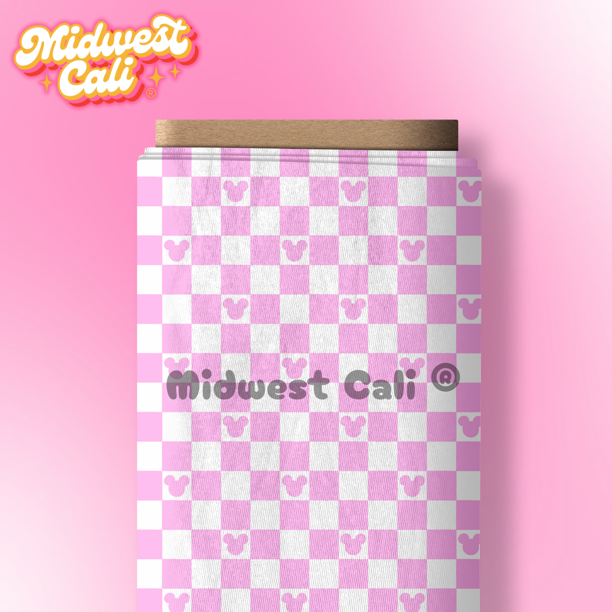 Mousey Checker Light Pink - Custom Order