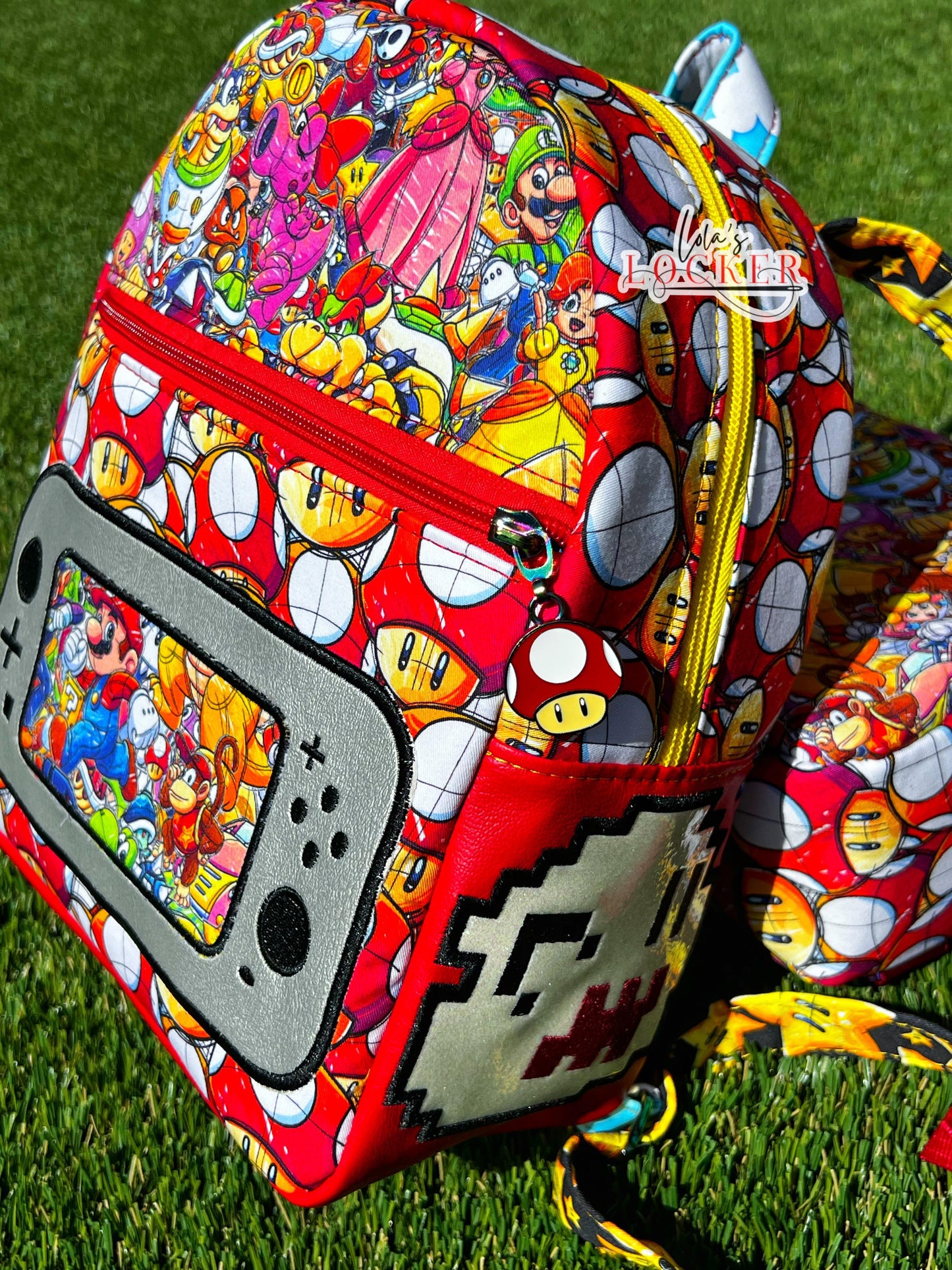 Mario Montage Mushrooms- Custom Order