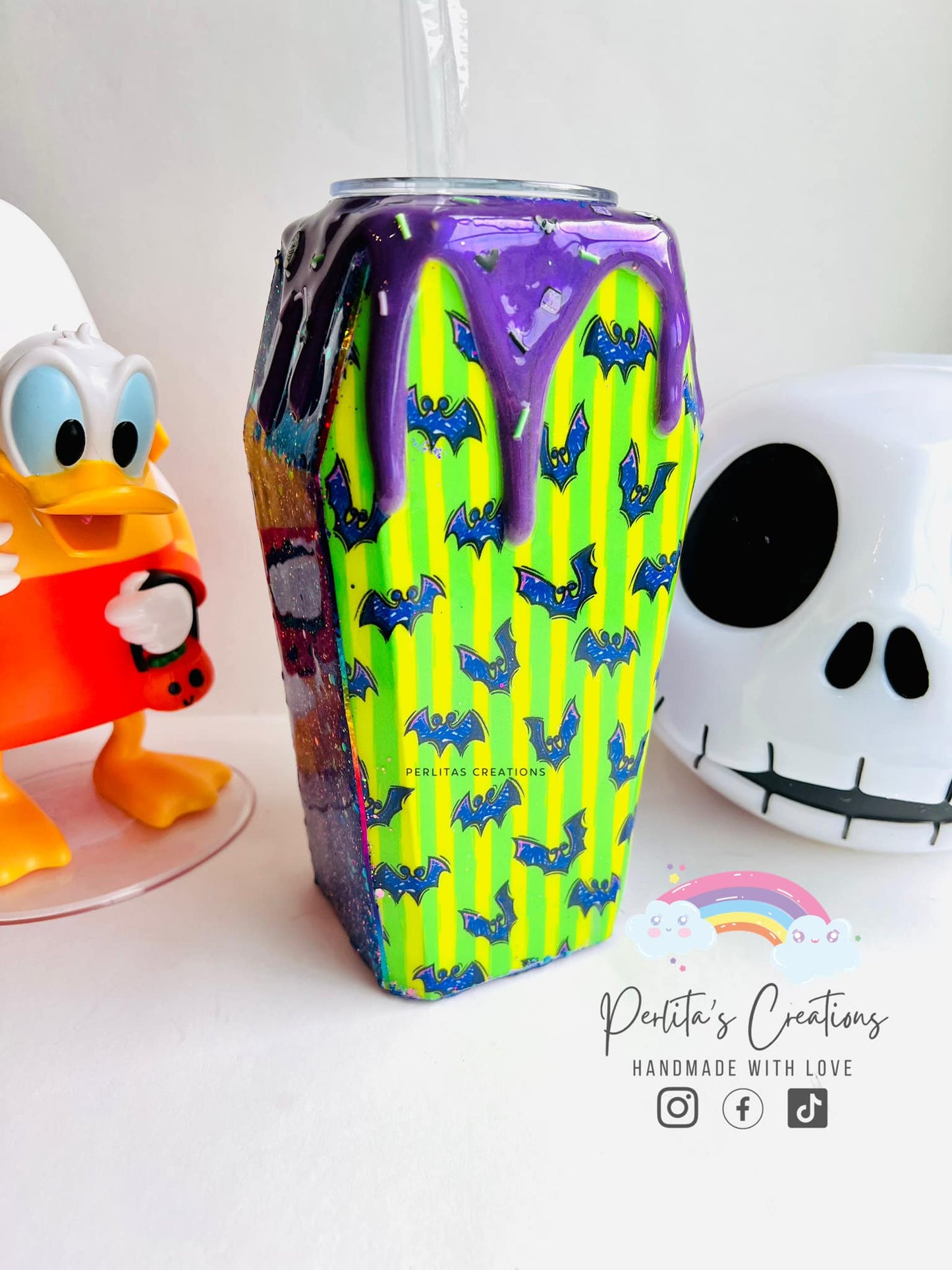 SPOOKY FRIENDS BAT STRIPES - Custom Order