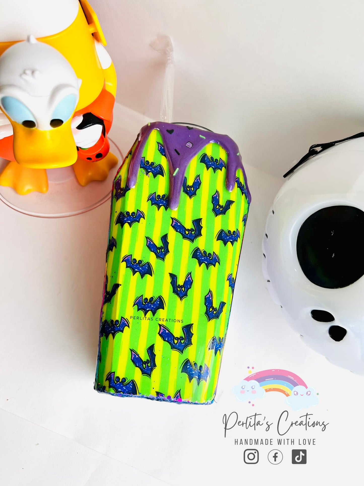 SPOOKY FRIENDS BAT STRIPES - Custom Order