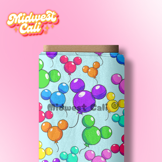 MOUSEY BALLOONS BLUE - Custom Order
