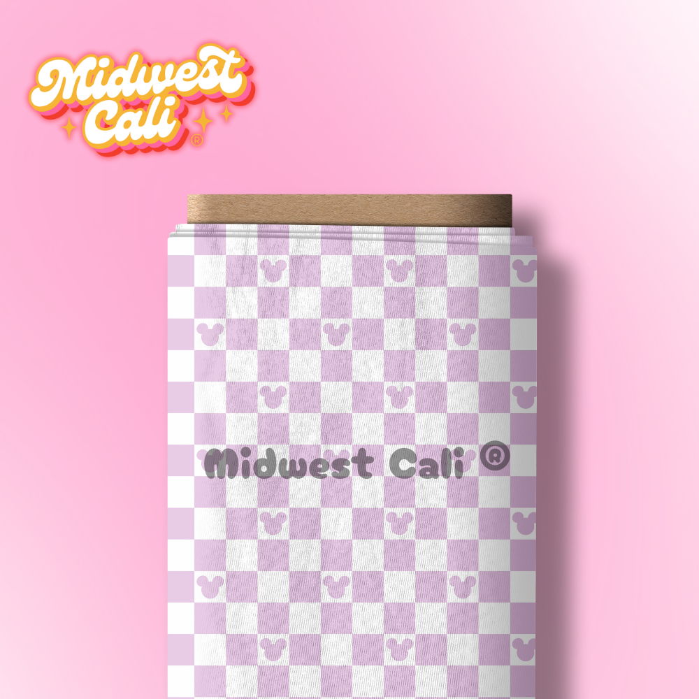 Mousey Checker LAVENDER - Custom Order