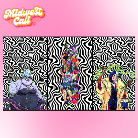 Villains Montage Ursula and Cruella Panel Pack - Custom Order
