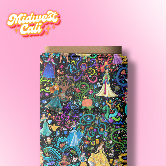 PRINCESS PAINTINGS CHARACTERS BLACK SMALL SCALE - Custom Order