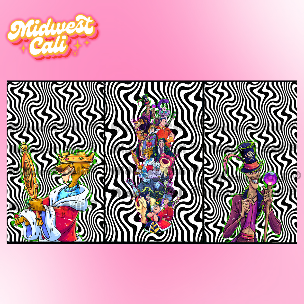 Villains Montage Prince John and Doctor Panel Pack - Custom Order