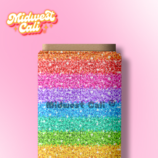 Mine Train RAINBOW GLITTER STRIPE - Custom Order