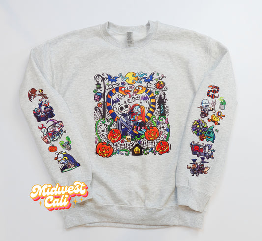 Friendly Nightmares Grey - Midwest Cali Original Premium Fleece Sweatshirt MADE TO ORDER
