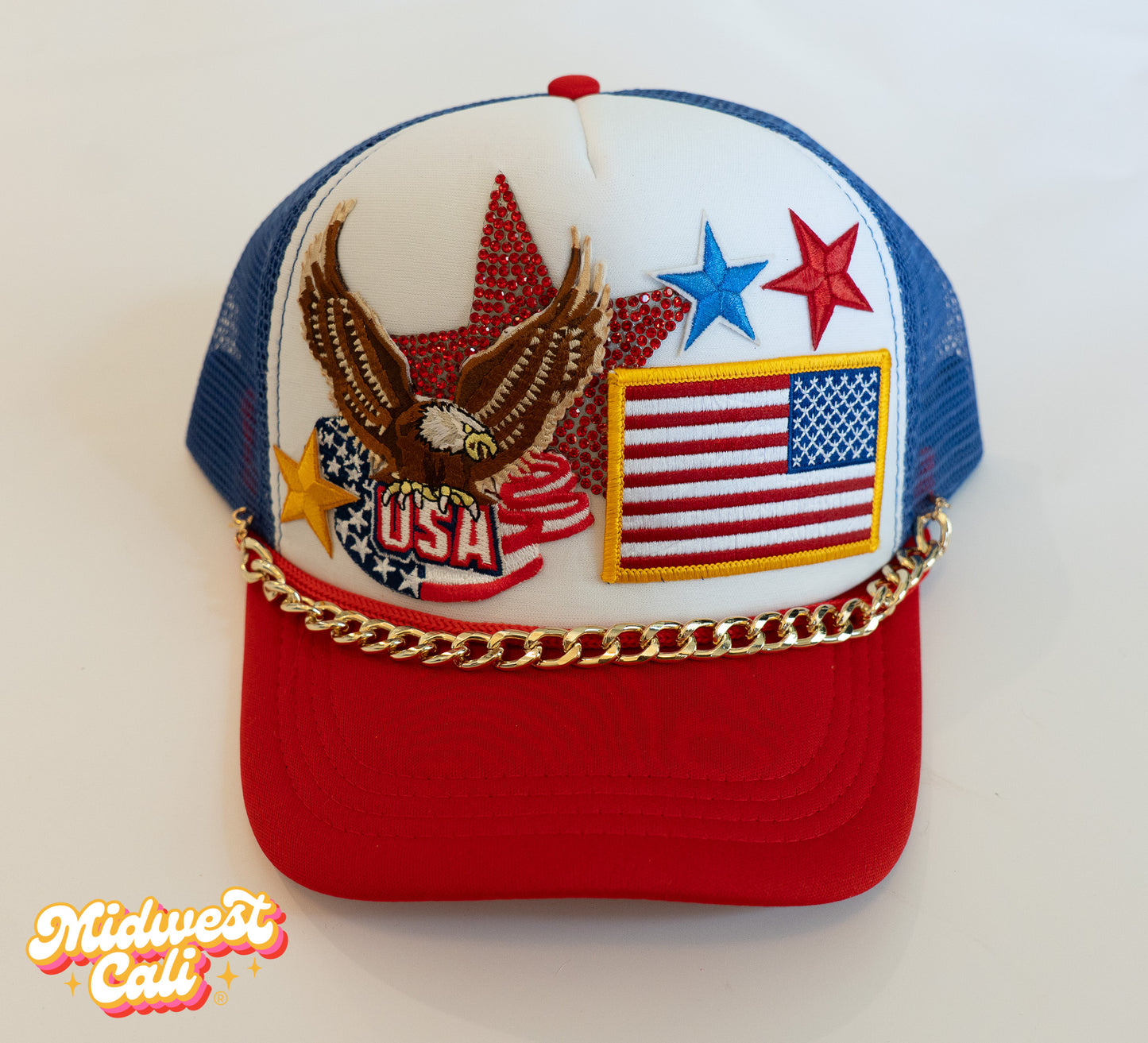 USA Eagle Midwest Cali Trucker Hat