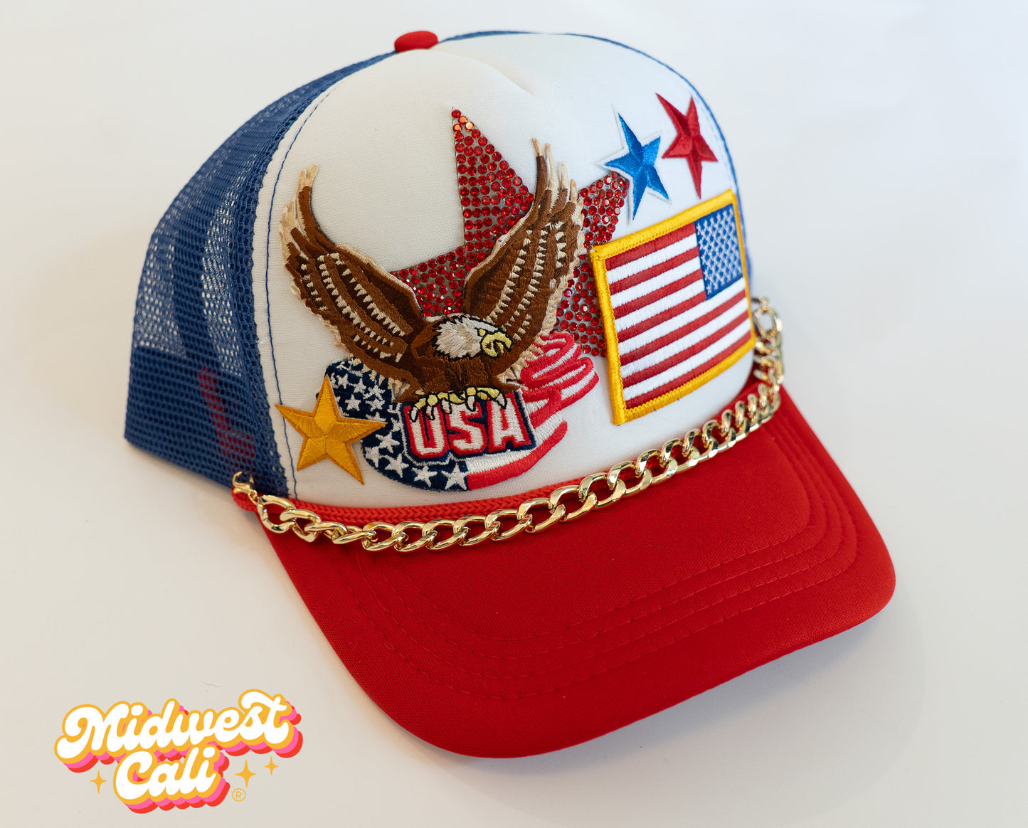 USA Eagle Midwest Cali Trucker Hat