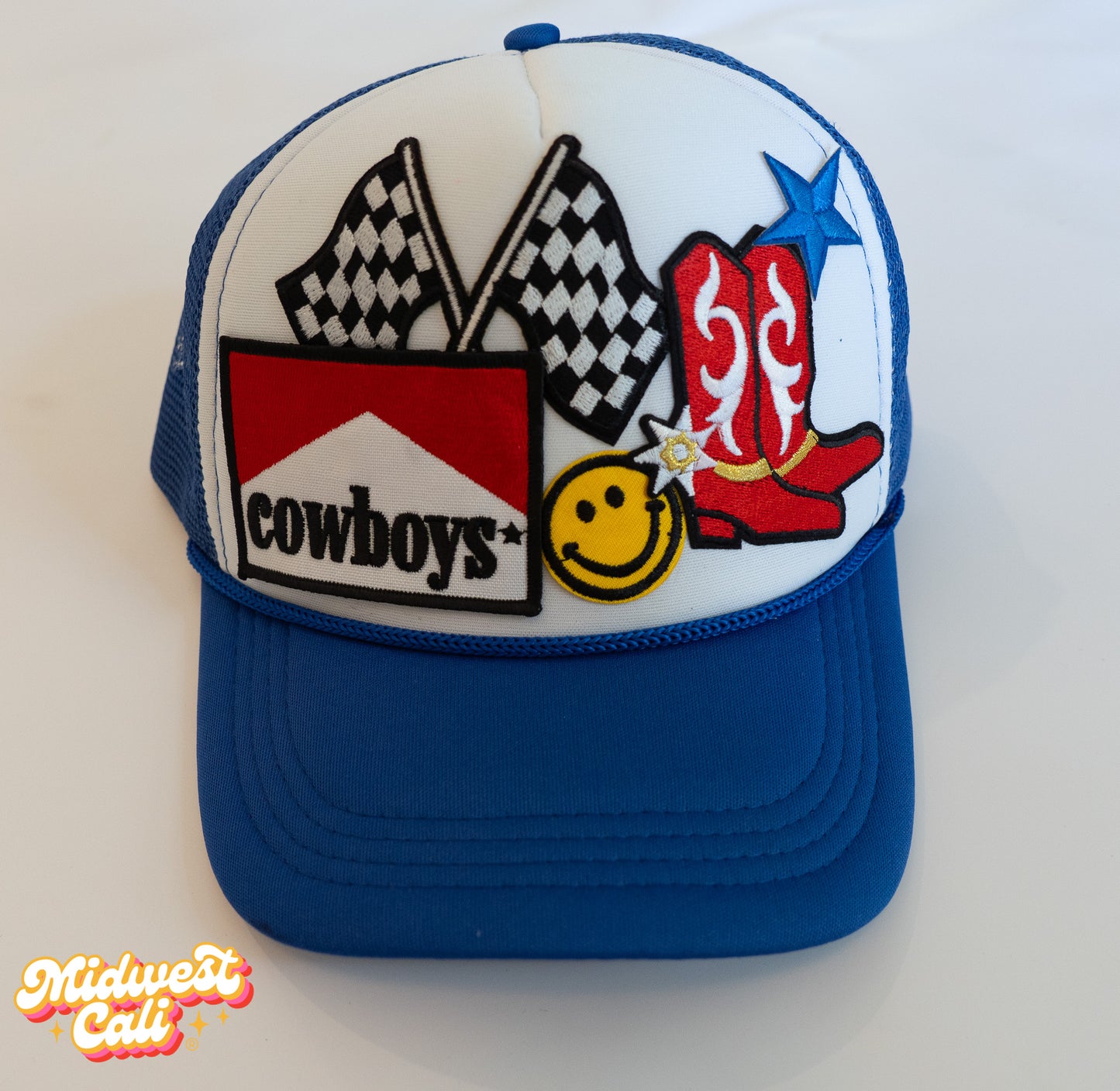 Cowboys Blue Midwest Cali Trucker Hat