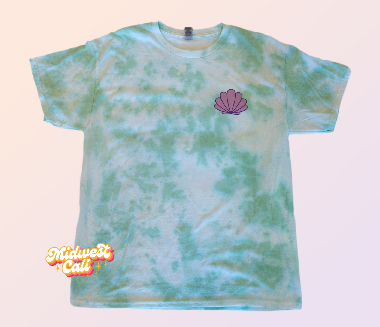 Part of Your World Green Tie Dyed - Midwest Cali Original Premium Soft T-Shirt MADE TO ORDER