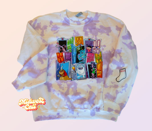 Monsters Purple Tie Dyed - Midwest Cali Original Premium Fleece Sweatshirt MADE TO ORDER