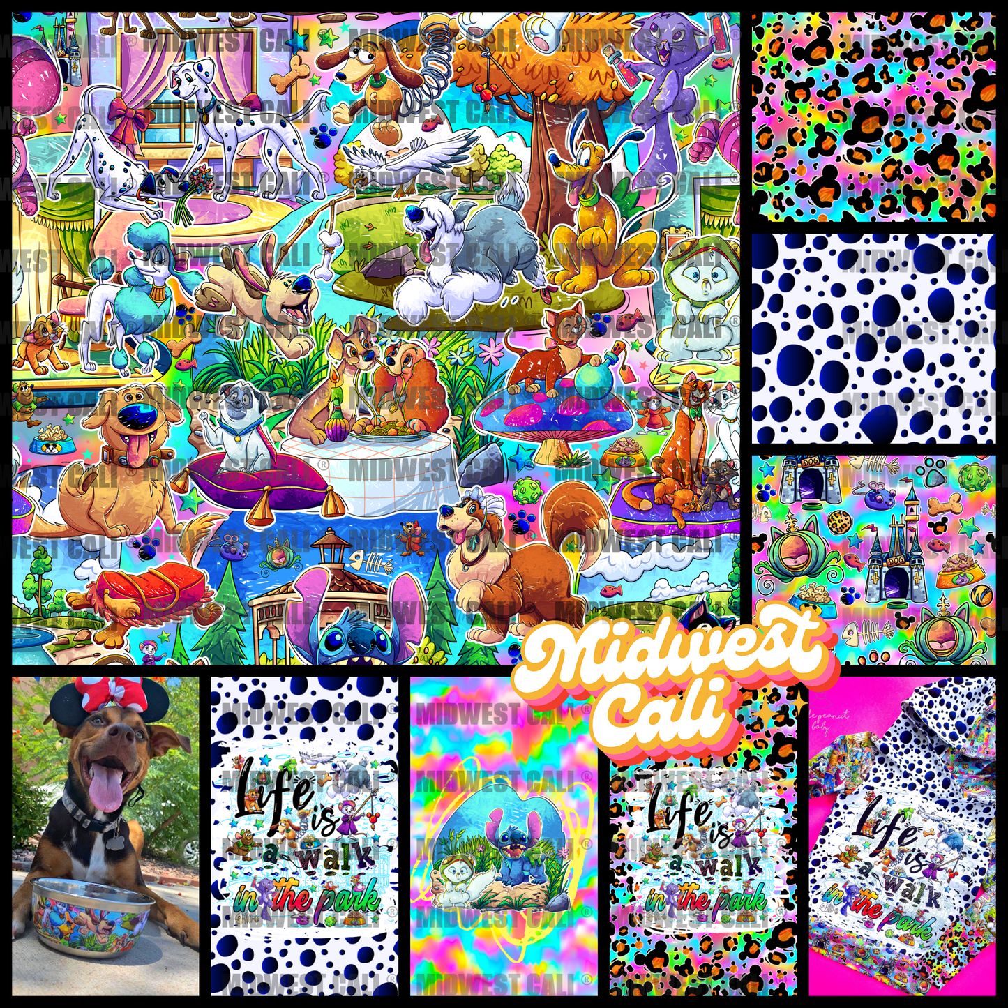 Raining Cats and Dogs Coordinate - Custom Order