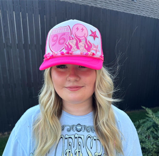 Boujee Pink Midwest Cali Trucker Hat