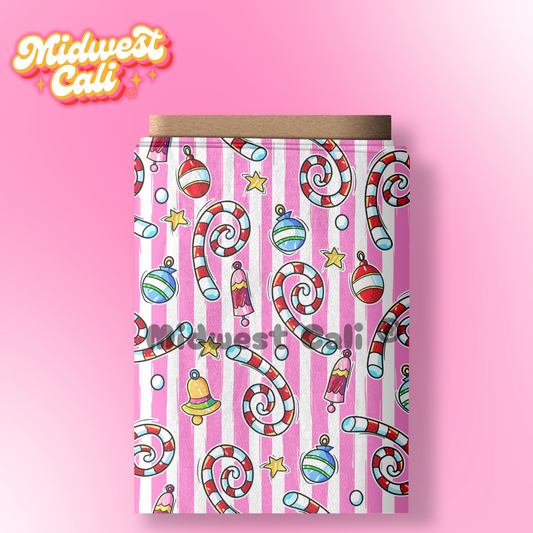 Mean Green Candy Cane Stripe - Custom Order
