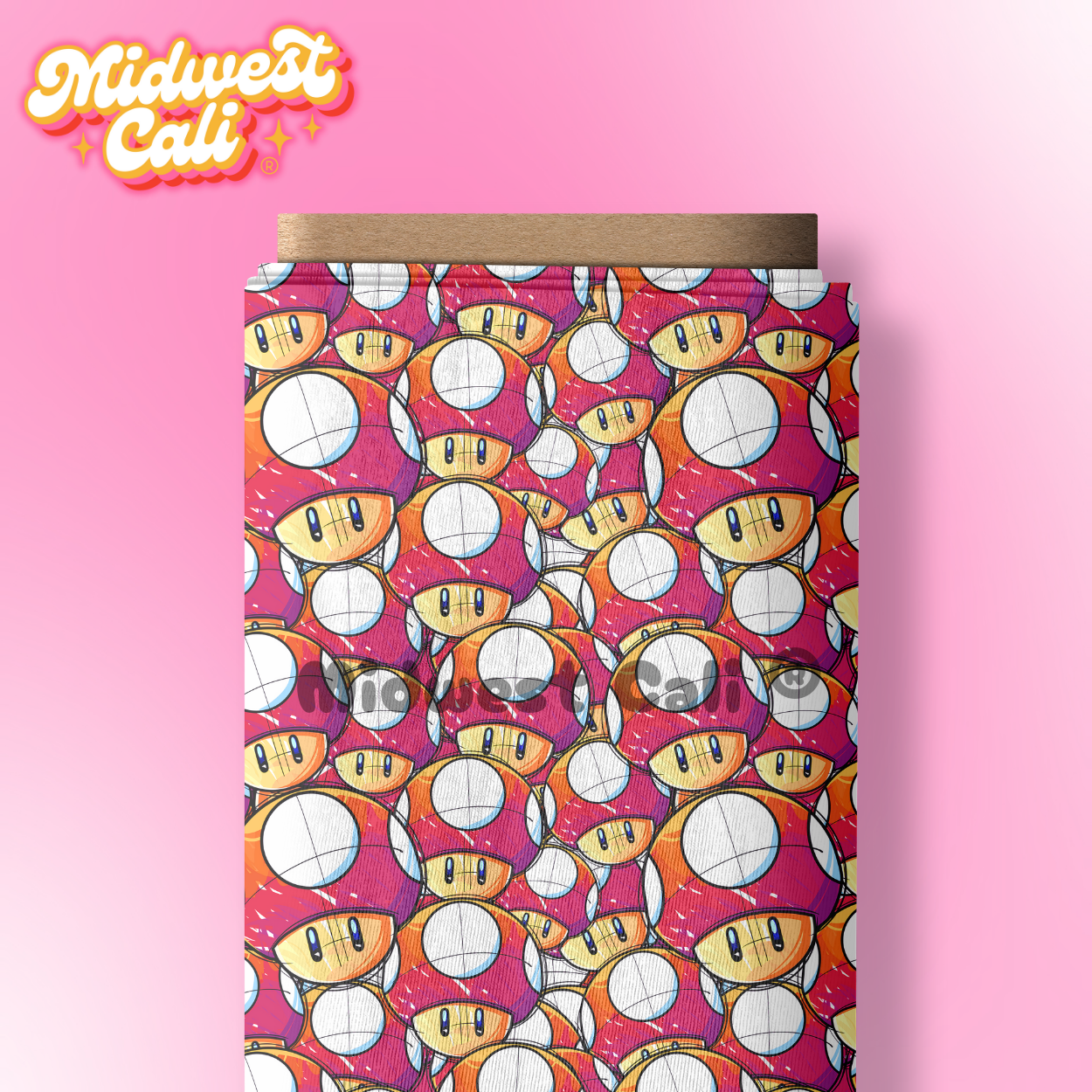 Mario Montage Mushrooms- Custom Order