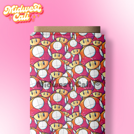 Mario Montage Mushrooms- Custom Order