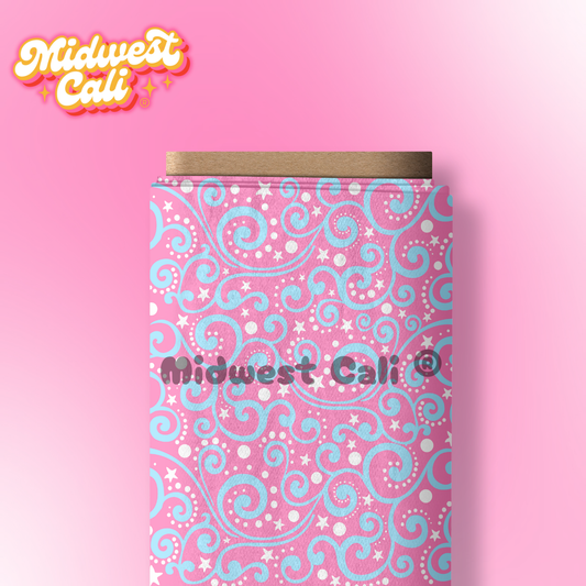 Bibbidy Bobbidy Pink Blue Swirl - Custom Order