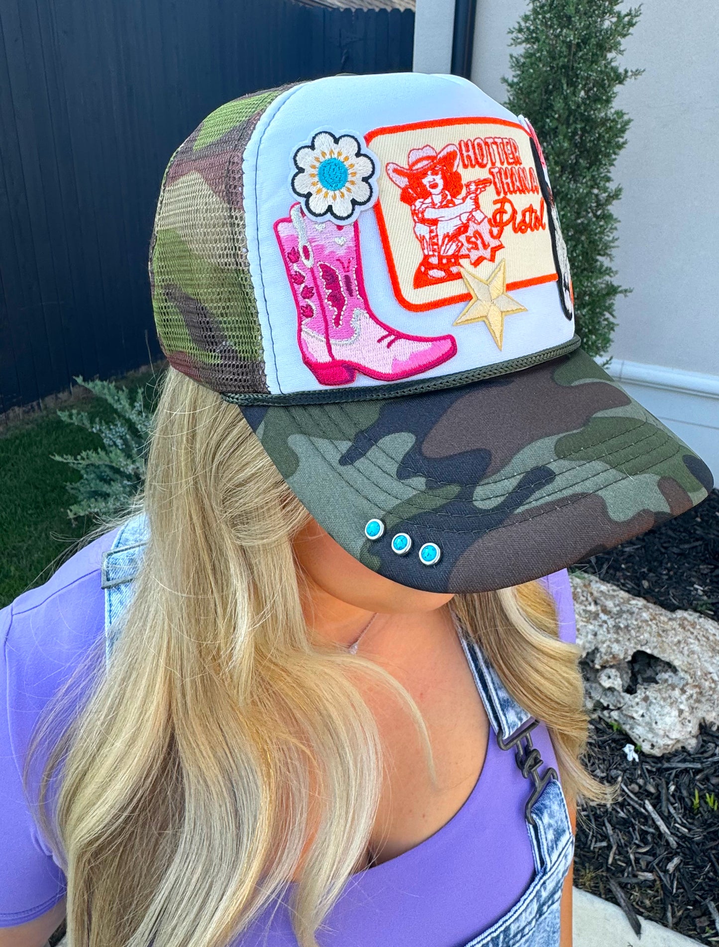 Hotter Than a Pistol Camo Midwest Cali Trucker Hat