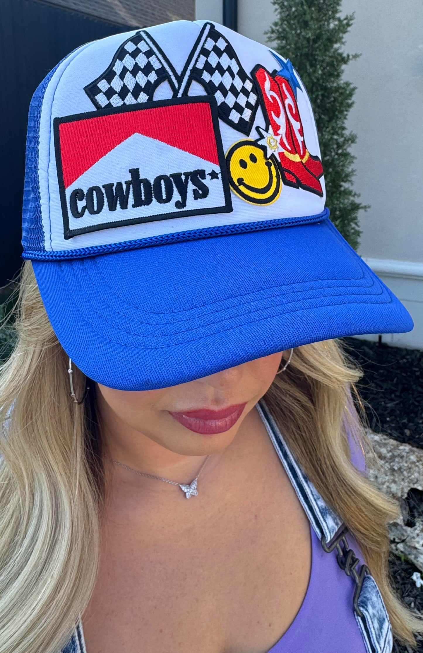 Cowboys Blue Midwest Cali Trucker Hat