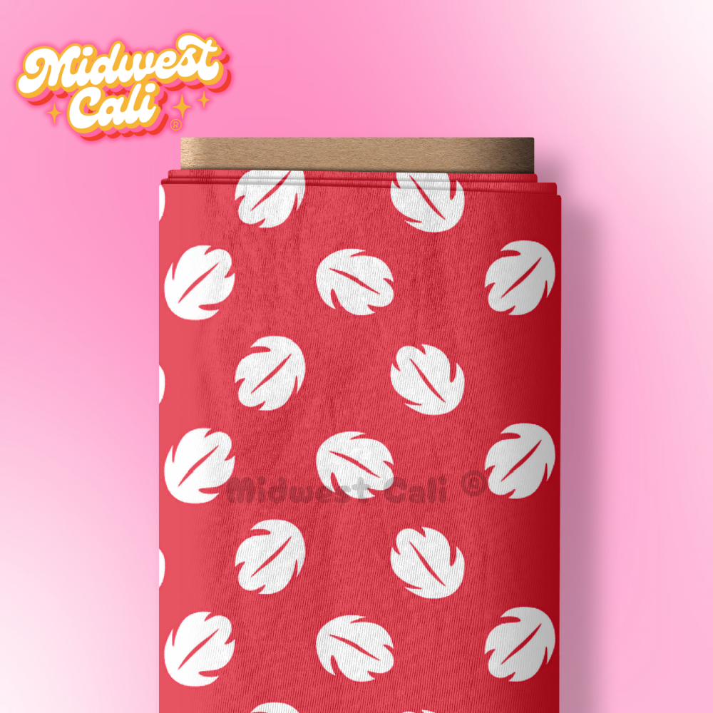 Ohana Red Leaves Coordinate - Custom Order