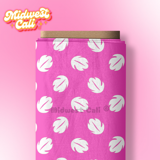 Ohana Pink Leaves Coordinate - Custom Order