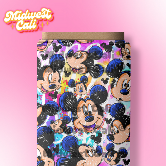 Mousey Tie Dye Faces - Custom Order