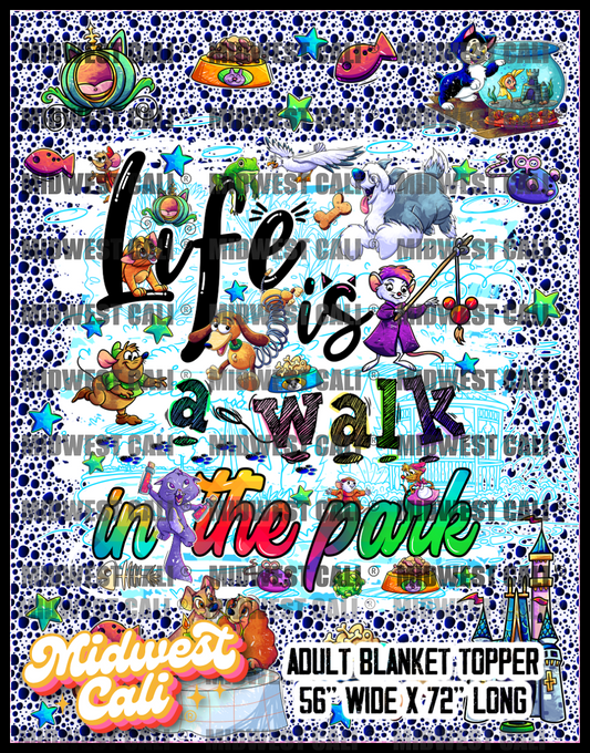 Raining Cats and Dogs Blanket Topper or Pack  - Custom Order