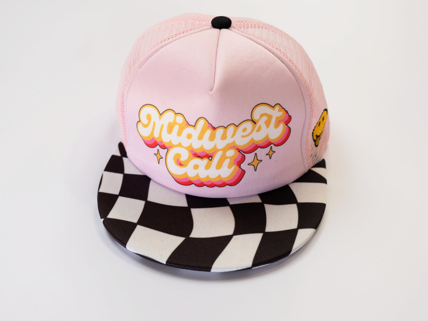 Light Pink Checker Midwest Cali Hat